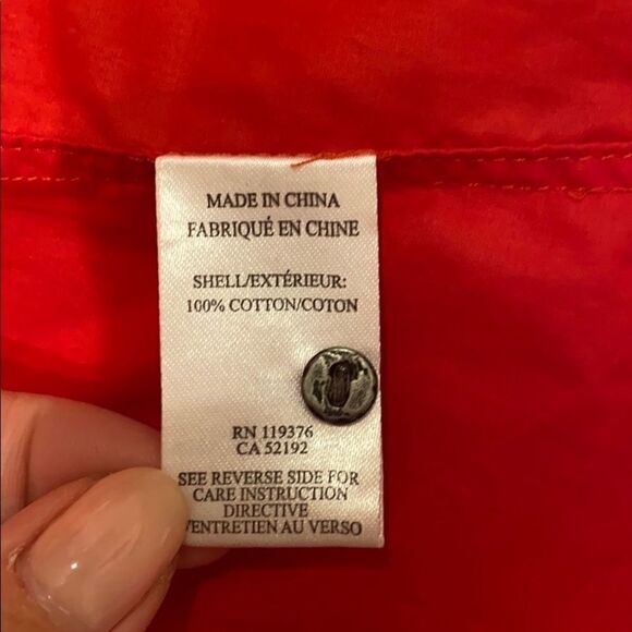 Helmut Lang Red Asymmetrical Sleeveless Buttondown - Picture 4 of 4